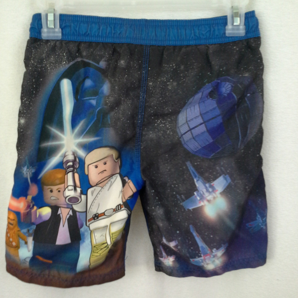 Star Wars Lego boys swim trunks Size 6 Blue - Picture 6 of 8